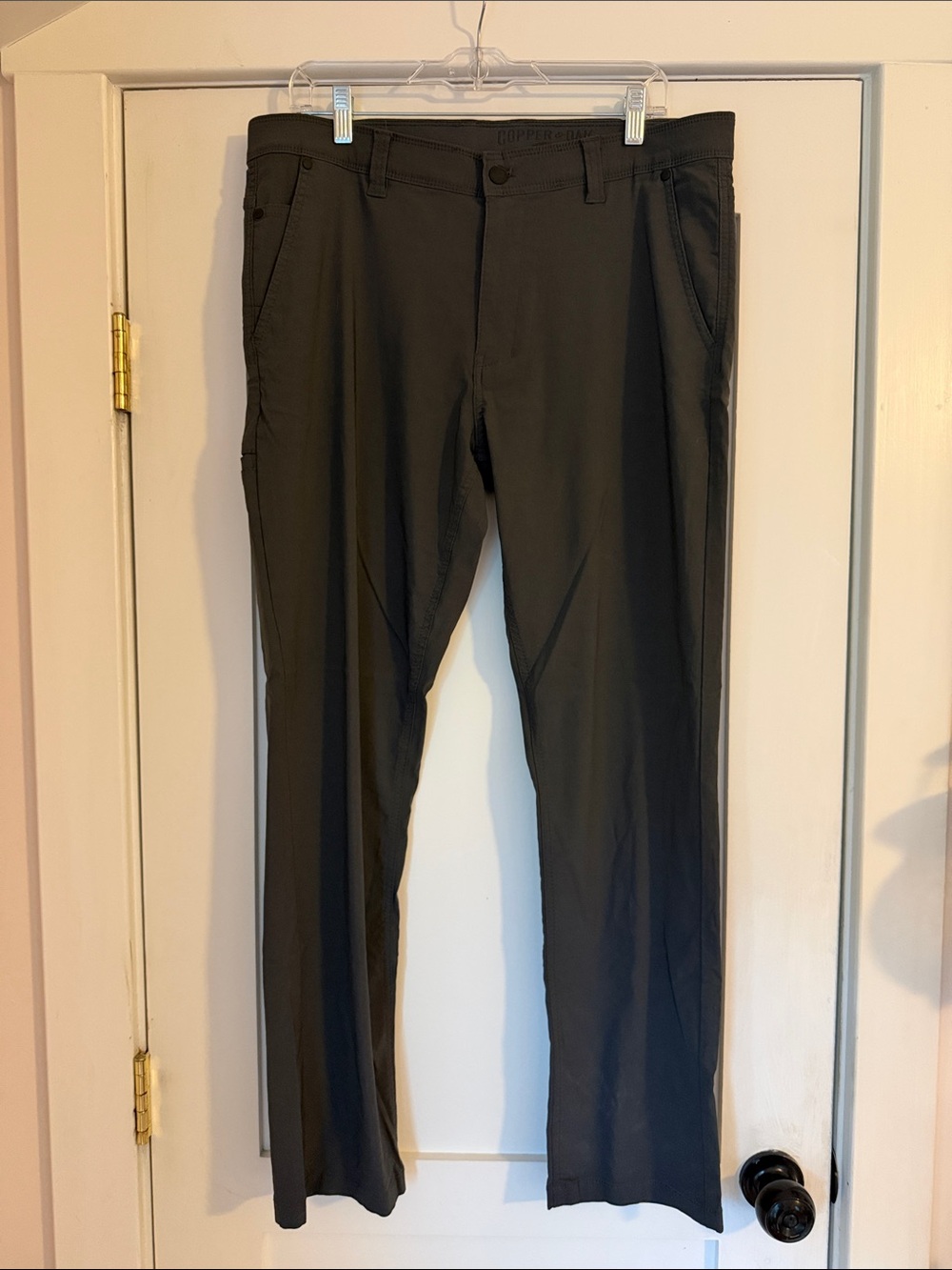 Copper & Oak Men’s Performance Pants Black Charcoal Stretch